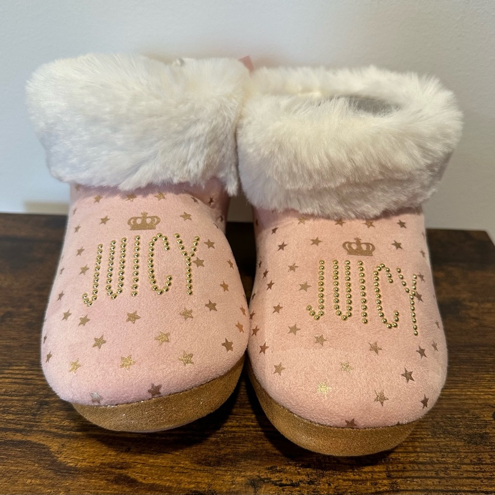 Juicy Couture Little Girls JJK Tulare Pink Slipper NWT Size 2-3